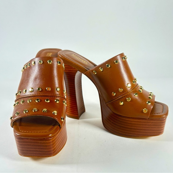 MICHAEL Michael Kors | Jagger Platform Mule Sandal Heel | Color: Brown | Size- 6 - Picture 2 of 11